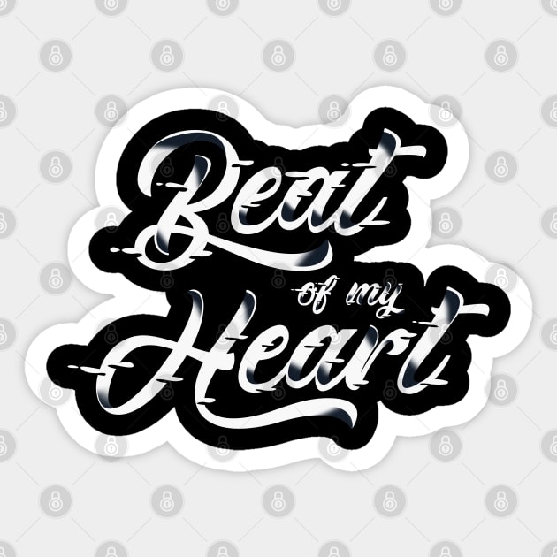 Beat Of My Heart | Typography & Lettering Sticker by Lumos19Studio